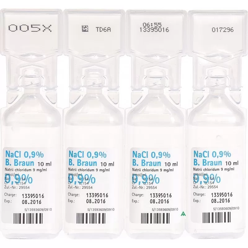 SODIUM CHLORIDE 0,9% SOLUTION 10 ML (NACL) Braun
